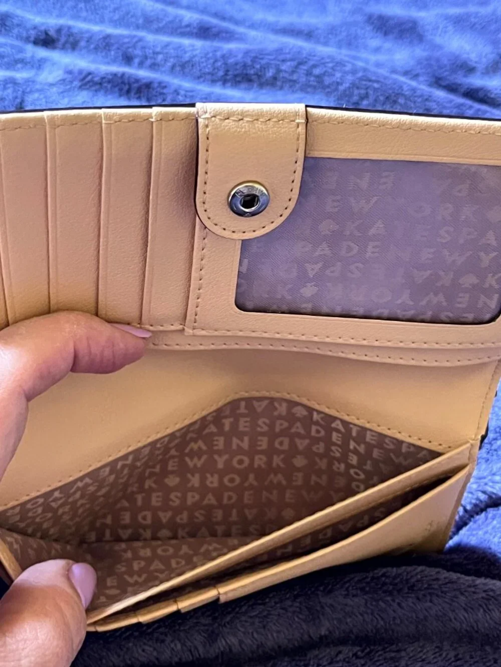 kate spade Large Slim Color Block Bifold Wallet
